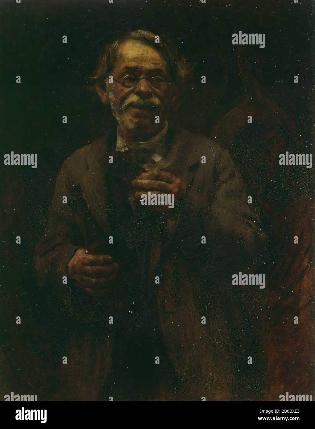Alger Vezie Currier, Santé, (a la Santé), 1888, olio su tela, 36 1/4 in. X 28 7/8 in. (92,08 cm x 73,34 cm Foto Stock