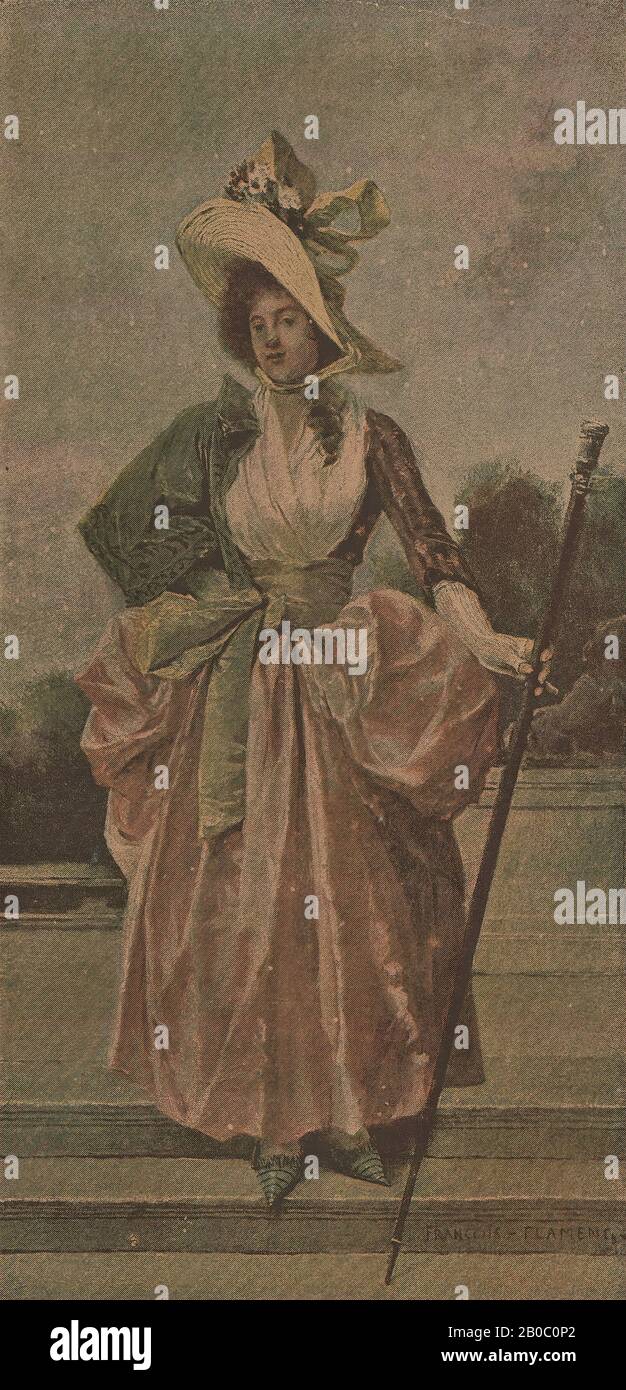 Artista sconosciuto, Autrefois (rivista clipping dalle carte di Henrietta Benson Homer), n.d. Foto Stock