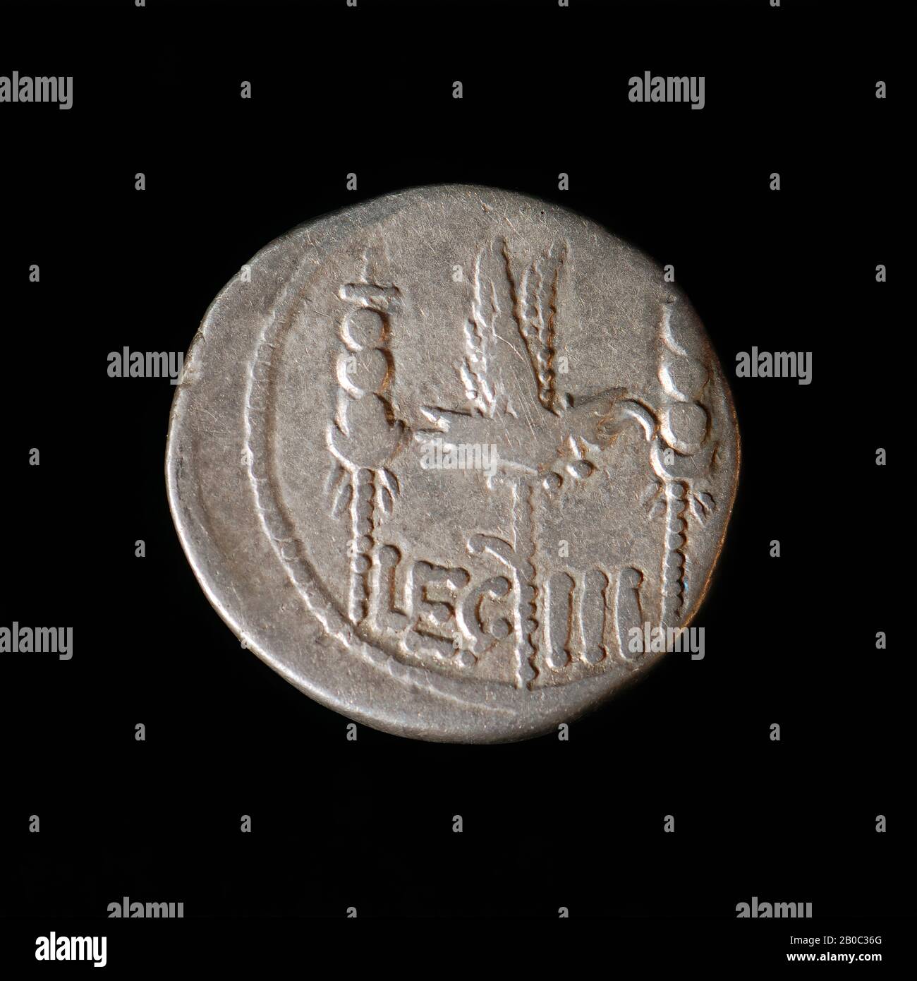 Artista sconosciuto, Denarius di Marcus Antonius, 032 BC-031 BC, argento Foto Stock