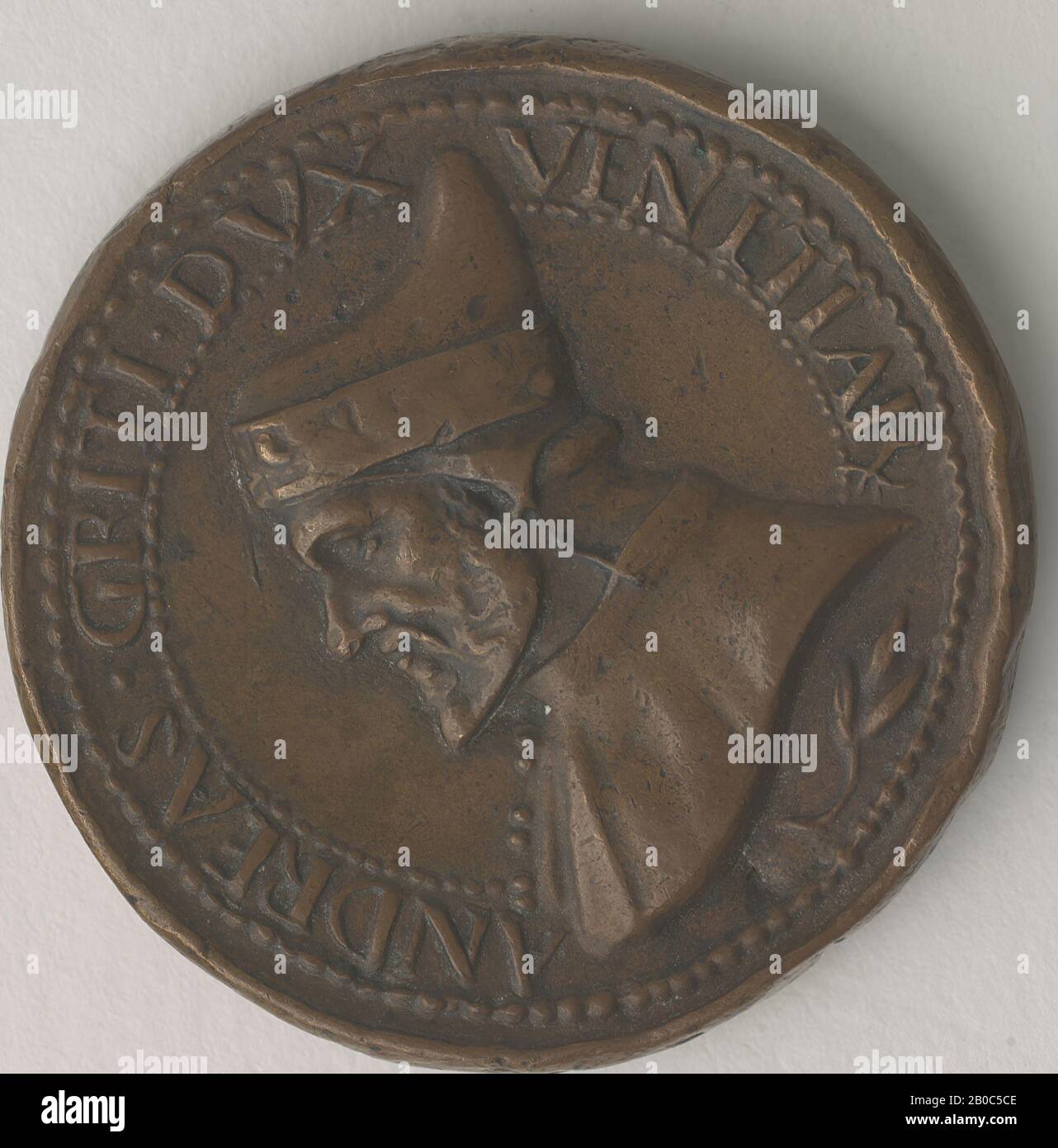 Andrea Spinelli, Andrea Gritti, n.d., bronzo, 1 7/16 in. (3,7 cm.) Foto Stock