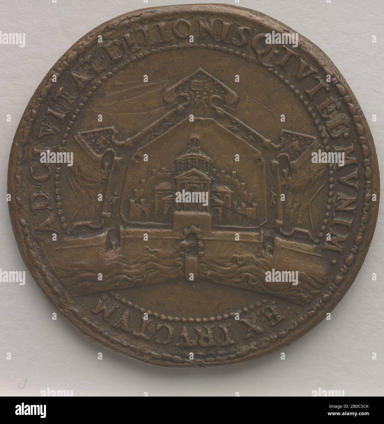 Gian Federigo Bonzagni, Pierluigi Farnese, 1545, bronzo, 1 7/16 in. (3,7 cm.) Foto Stock