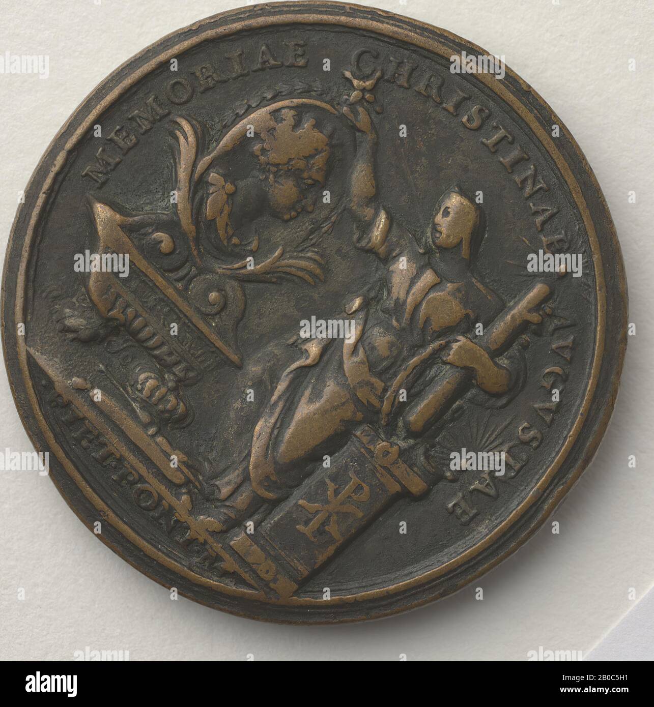 Giuseppe Ortolani, Clemente XI Albani Medal 1705, 1705, bronzo, 1 7/16 in. (3,6 cm.) Foto Stock