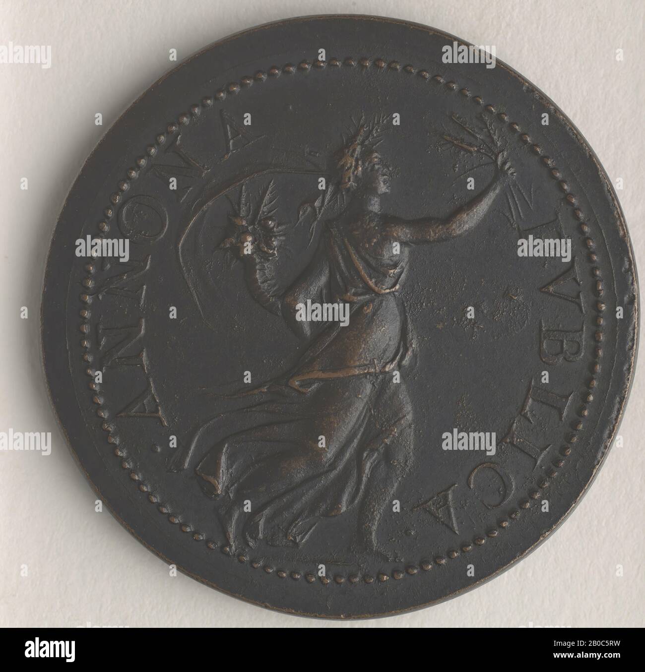 Artista sconosciuto, Julius II, n.d., bronzo, 1 3/8 in. (3,5 cm.) Foto Stock
