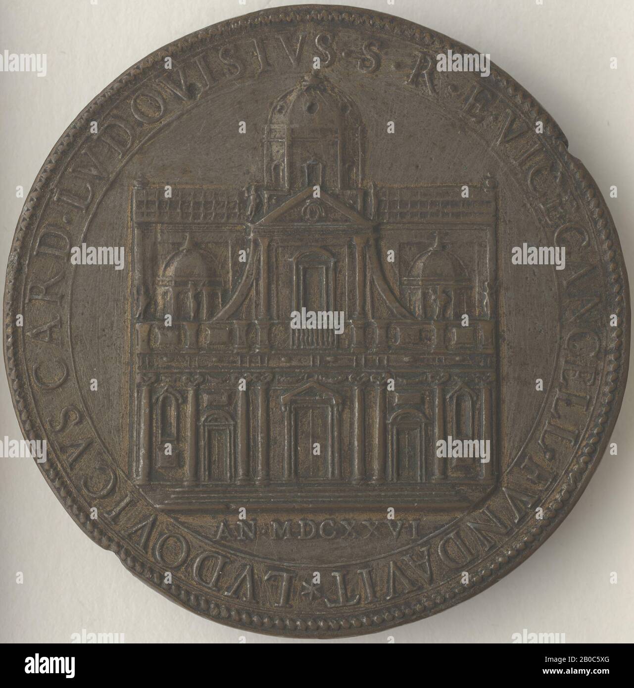 Artista sconosciuto, Ludovico Ludovisi, 1626, bronzo, 2 7/16 in. (6,2 cm.) Foto Stock