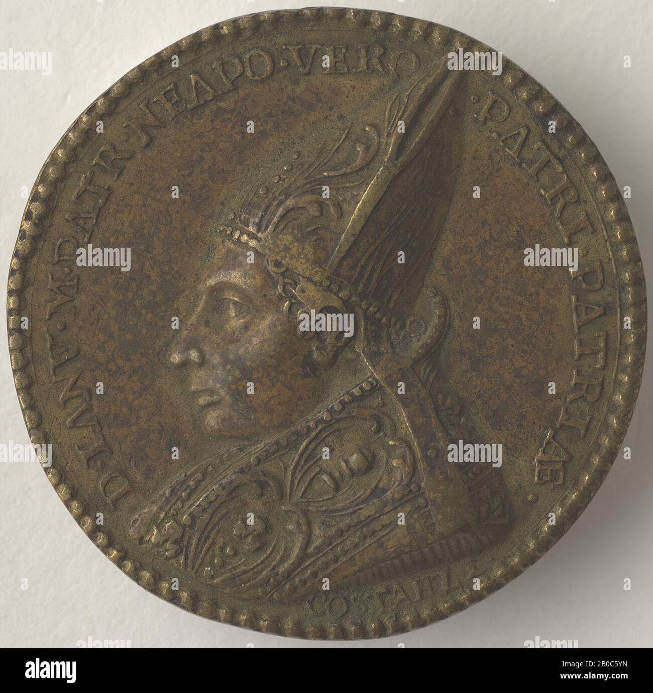 Giovanni Costanzi, San Giano, 1707, bronzo, 1 7/16 in. (3,7 cm.) Foto Stock