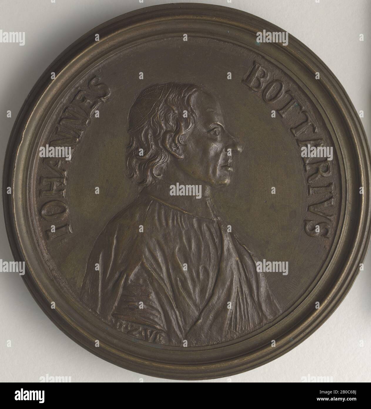 Giovanni Zanobio Weber, Giovanni Bottari, 1761-1806, bronzo, 3 9/16 in. (9,1 cm.) Foto Stock