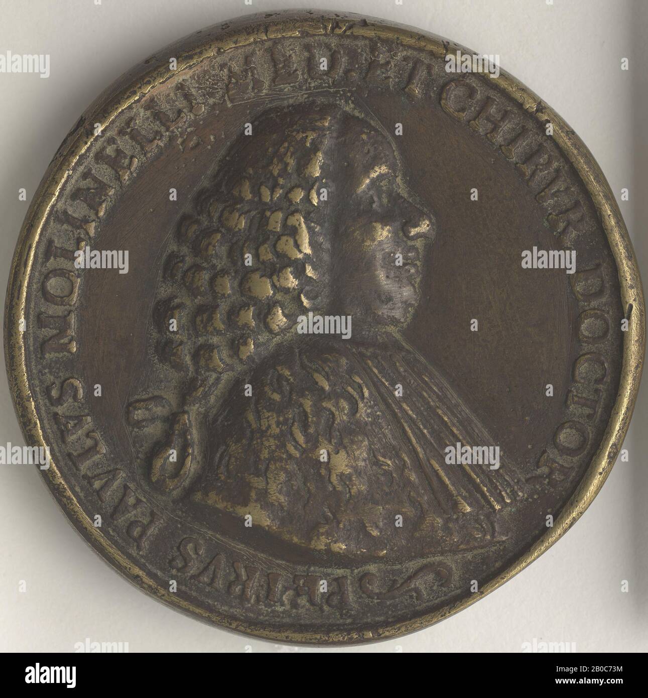 Artista sconosciuto, Pietro Paolo Molinelli, 1768, bronzo, 2 15/16 in. (7,4 cm.) Foto Stock