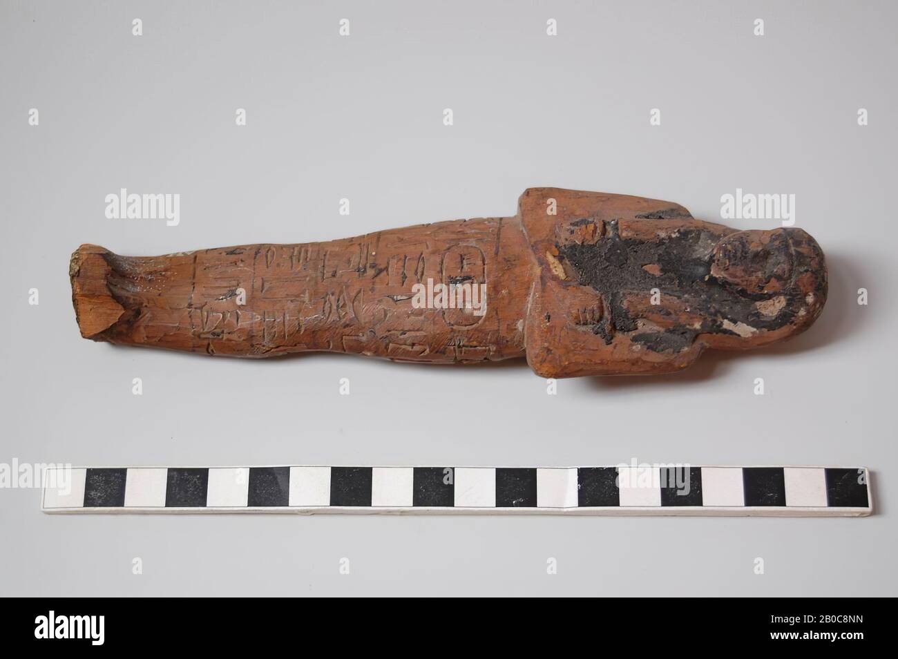 Mummy-Shaped, Seti i, Ushebti, legno, 18,7 x 5,1 cm, nuovo Regno, Dinastia 19th, Seti i, Egitto Foto Stock