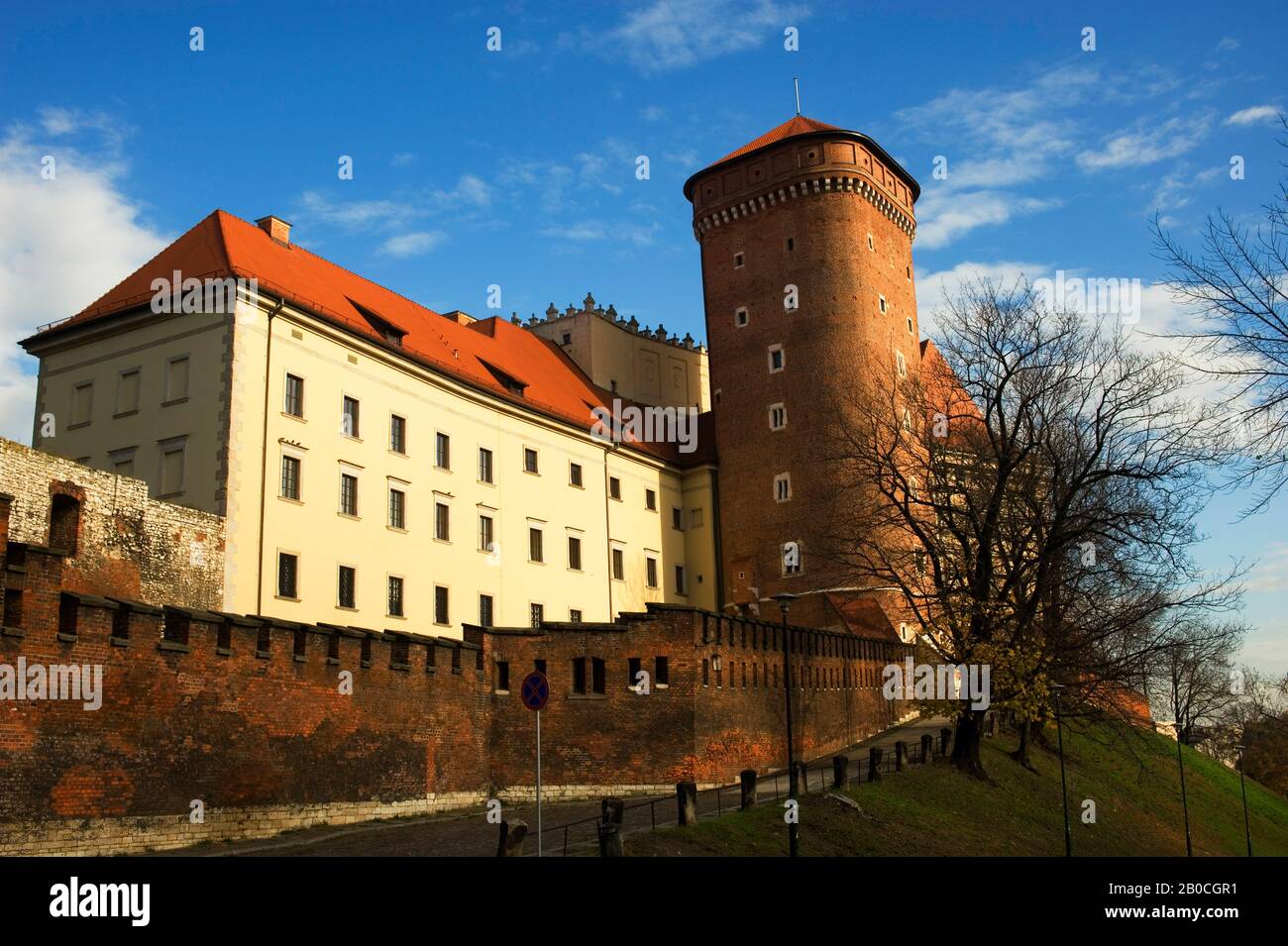 POLONIA, CRACOVIA, WAWEL CASTLE, TOWER Foto Stock