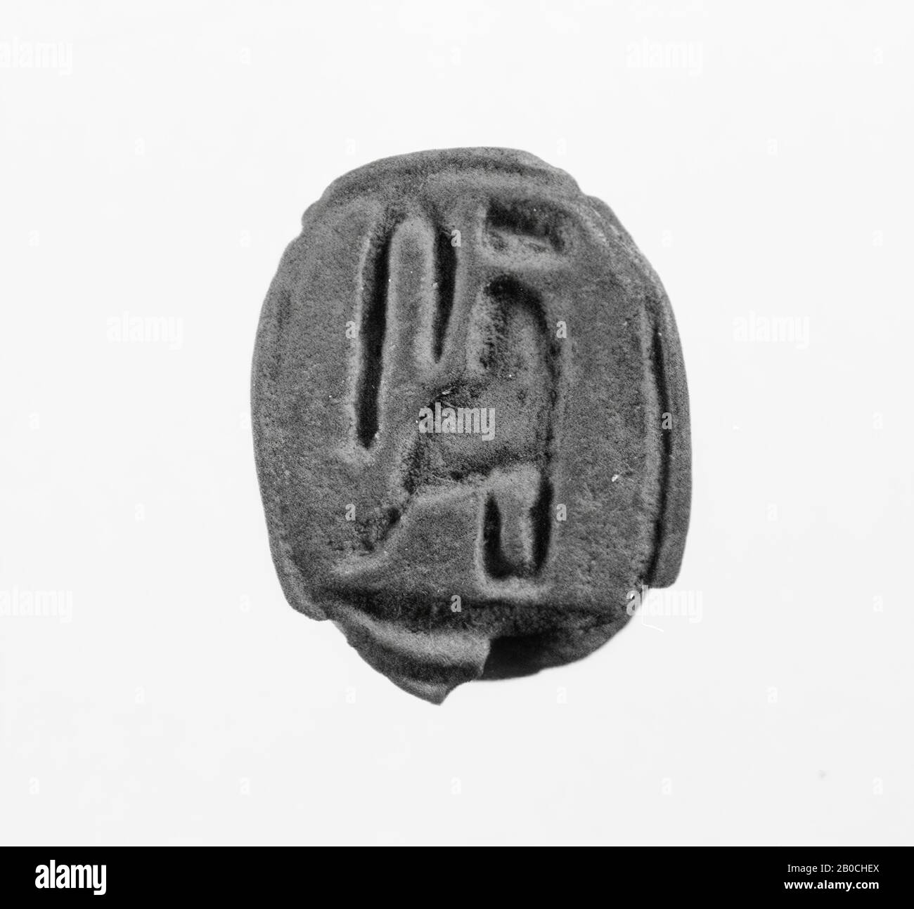 Scarab, Psemitik, Psamtik, foca, scarab, faience, 1,2 cm, Late Period, Saitian Period, 26th Dynasty, Psamtek, Egitto Foto Stock