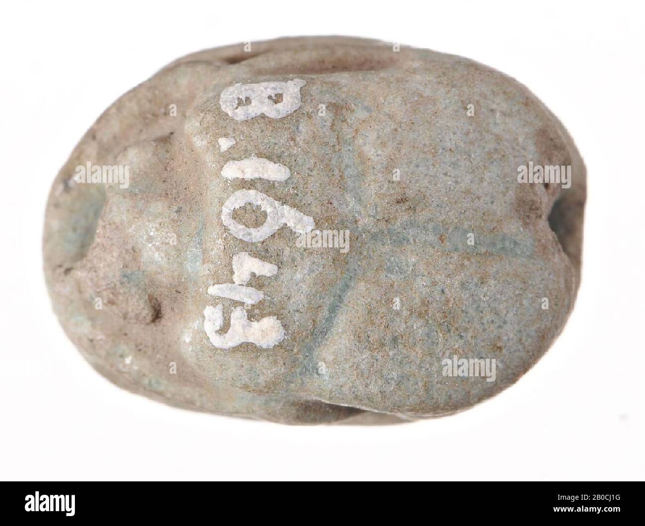 Scarabeo, anch, sole, segno di guado, foca, scarabeo, faience, 1,3 cm, Egitto Foto Stock