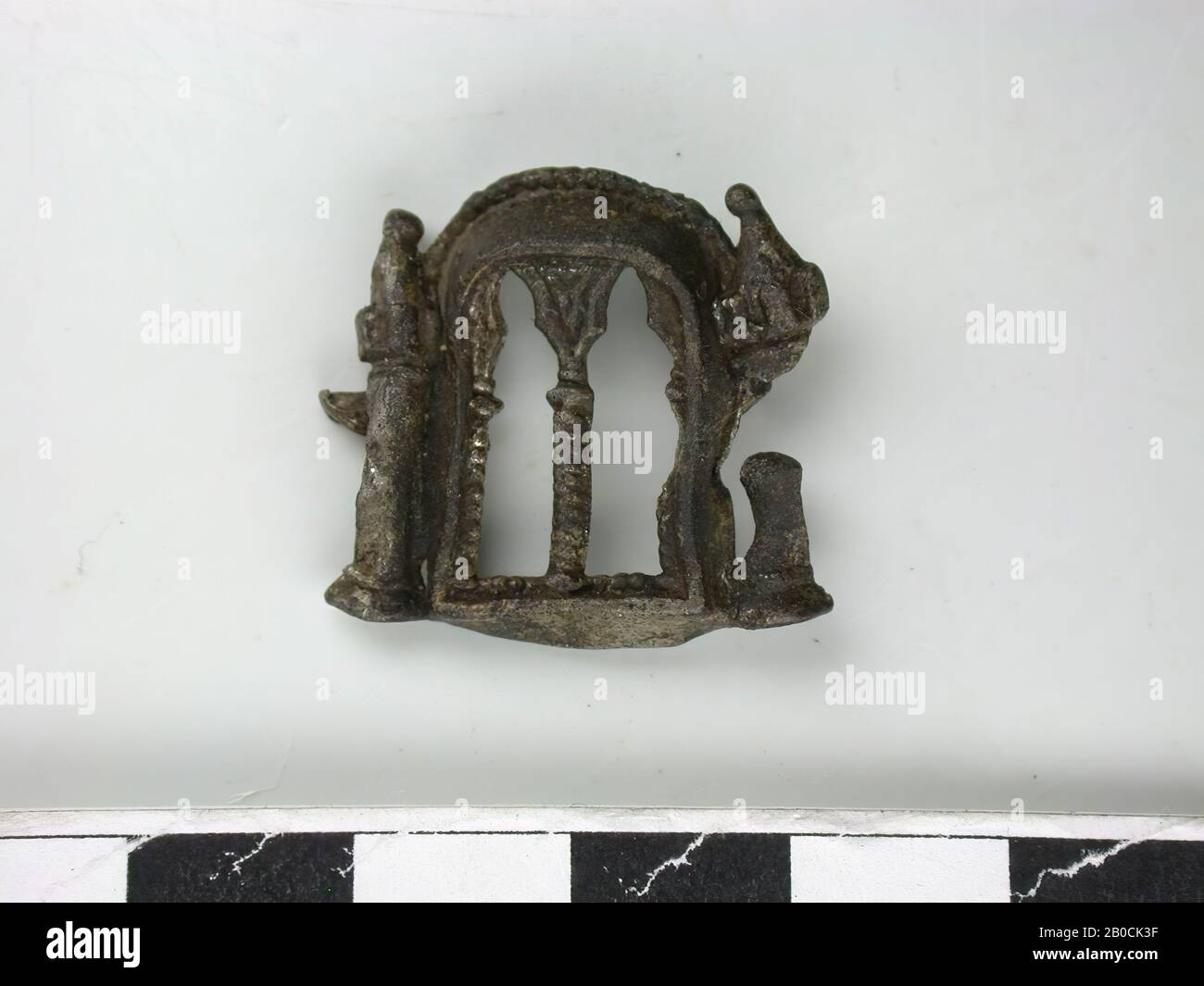 Cornice rettangolare, argento (piombo Foto Stock