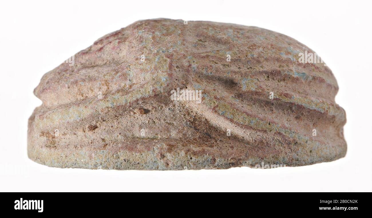Scarabeo, monite, 2 pezzi, foca, scarabeo, faience, 2,8 cm, Egitto Foto Stock