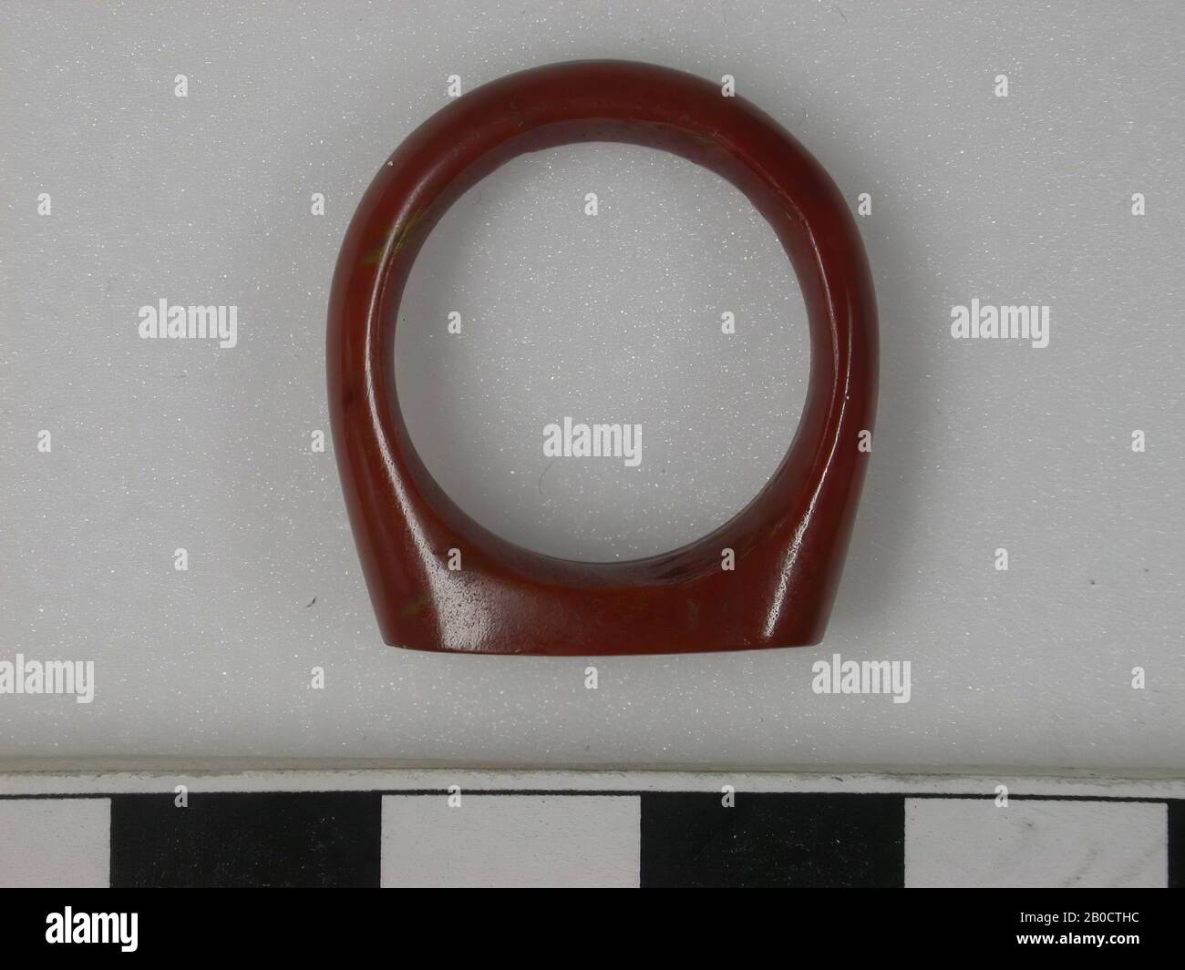 Anello, Hathorkop, anello, cornalina, 2,2 cm, Egitto Foto Stock