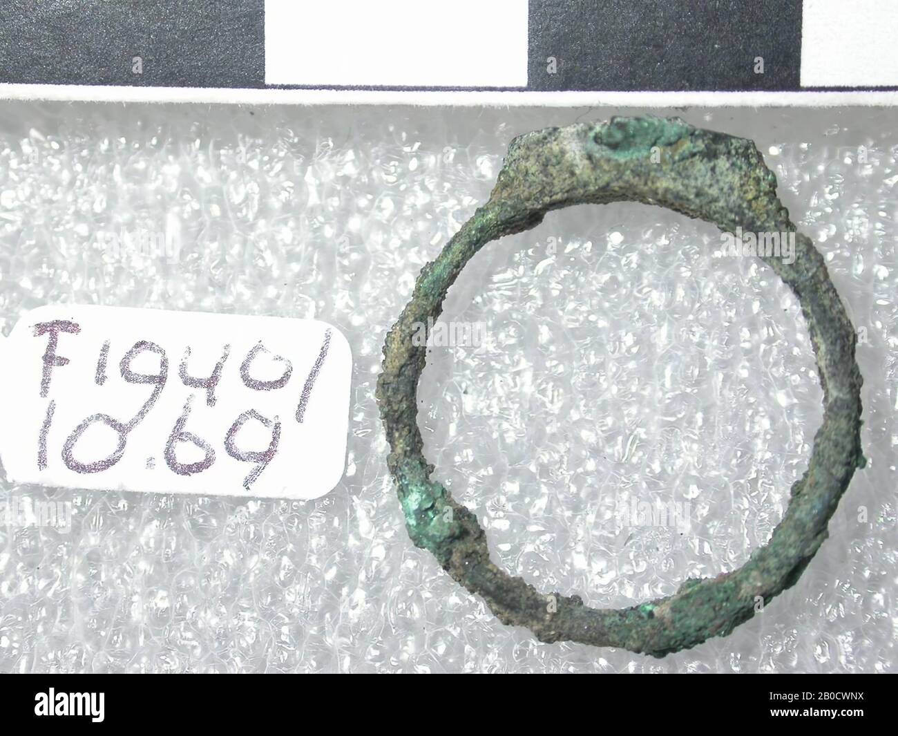 Anello di Signet, anello, anello di segnaletica, bronzo, Egitto Foto Stock