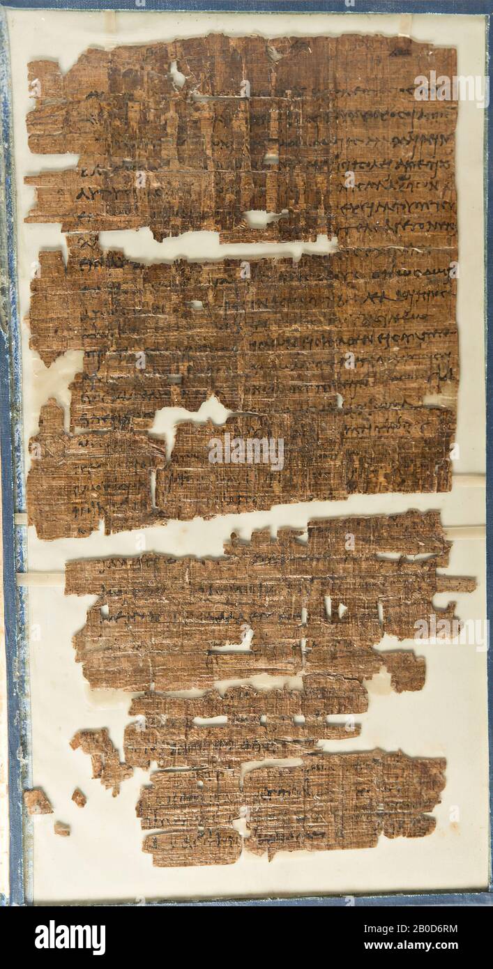 Lettera, Petisi, petizione, A: Metodo di incorniciatura: Papiro tra doppi vetri, in cartoncino, B: Classificazione :, 1. Numero di colonne: Recto 1 Foto Stock