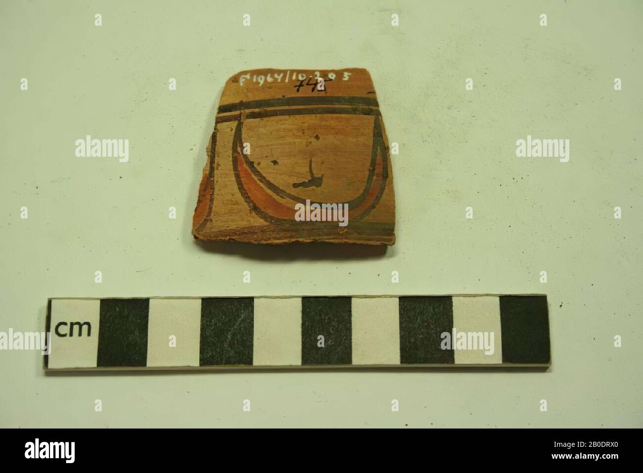 Egitto, bardo, terracotta, 4 x 4 cm Foto Stock