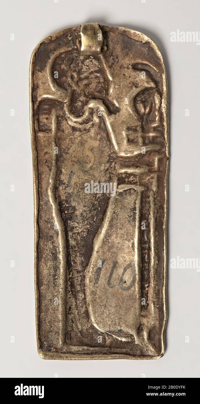 Egitto, pendente, oro, H 4 x L 1,6 cm, 1 9, 16 x 5, 8in, Ubicazione, Egitto Foto Stock