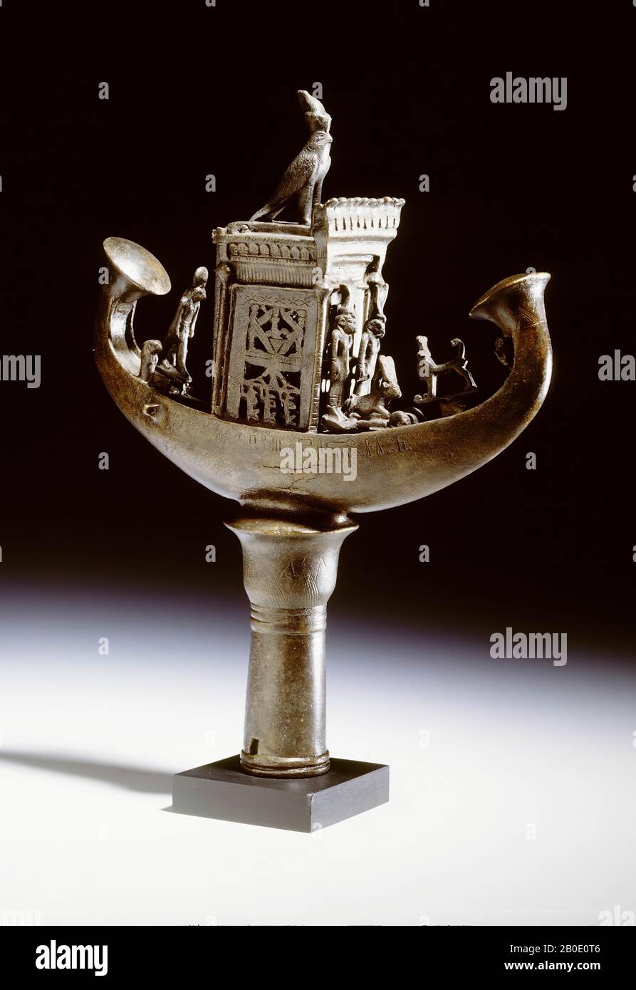 Egitto, utensili per templi, bronzo, 33,5 x 25,5 cm, Tardo Periodo, periodo Saiziano 664-525 a.C., Egitto Foto Stock