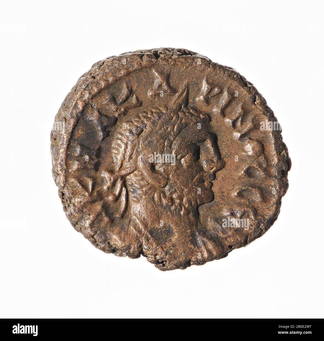 Moneta, tetraradrachm di Carinus, anno 3, Vz: Busto imperiale r., Drappeggio, a K M A KA-RINOS SEB, Kz: Nike n.r. con corona e ramo di palma, ETOUS gamma (anno 3), menta, tetraidrachme, Carinus Augustus, metallo, trilioni, Diam. 18 mm, peso 7,26 gr, periodo greco-romano, periodo imperiale romano 284-285, Egitto Foto Stock