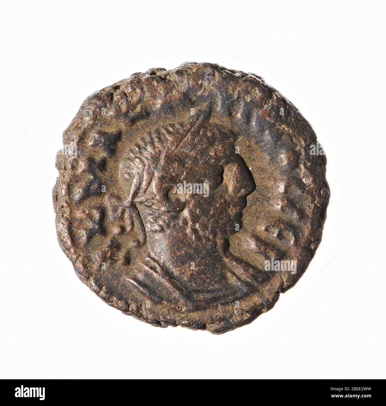 Moneta, tetraradrachm di Carinus, anno 3, Vz: Busto imperiale r., Drappeggio, a K M A KA-RINOS SEB, Kz: Nike n.r. con corona e ramo di palma, ETOUS gamma (anno 3), menta, tetraidrachme, Carinus Augustus, metallo, trilioni, Diam. 18 mm, peso 6,83 gr, periodo greco-romano, periodo imperiale romano 284-285, Egitto Foto Stock