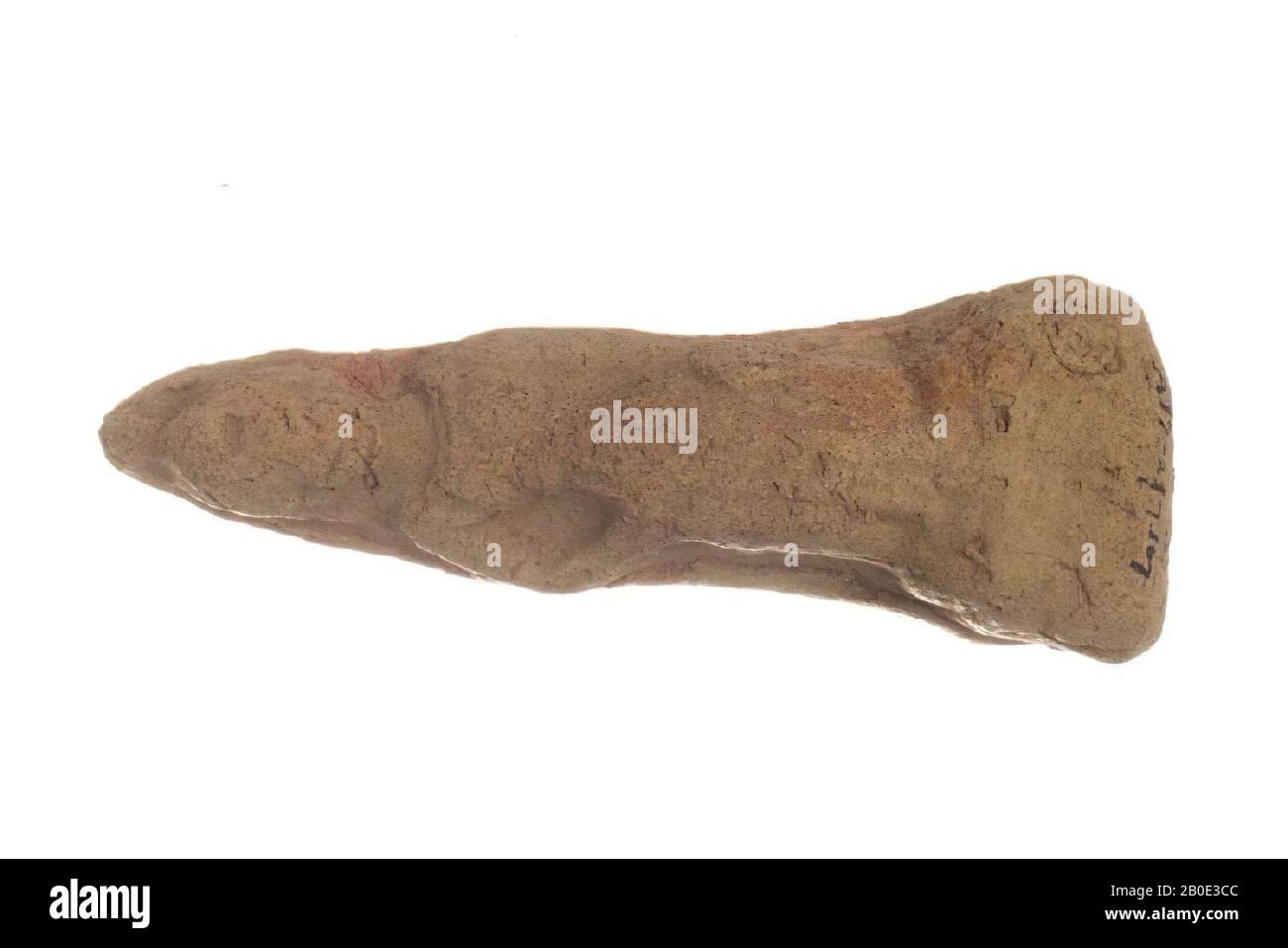 Antico Vicino Oriente, lastra decorativa, terracotta, 8,2 x 3 cm, Periodo ellenistico 334-31 a.C. Foto Stock