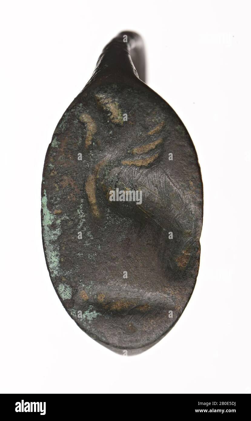 Sigillo, ornamento, metallo, bronzo, D 2,8 cm, Sassanid Periodo 224-651 DC, Iran Foto Stock