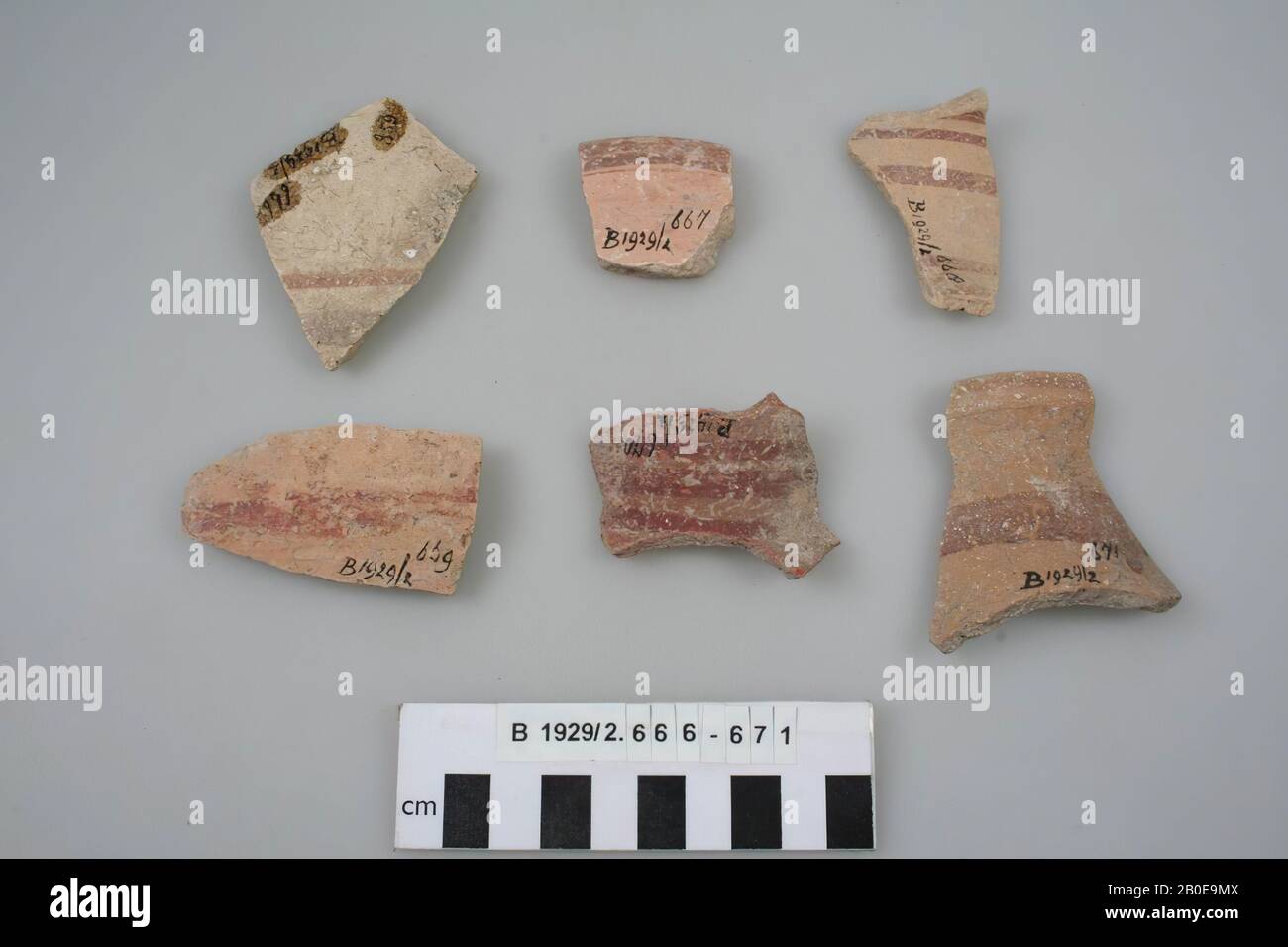 Shard, terracotta, l: 3.6 cm, br: 6 cm, Israele Foto Stock