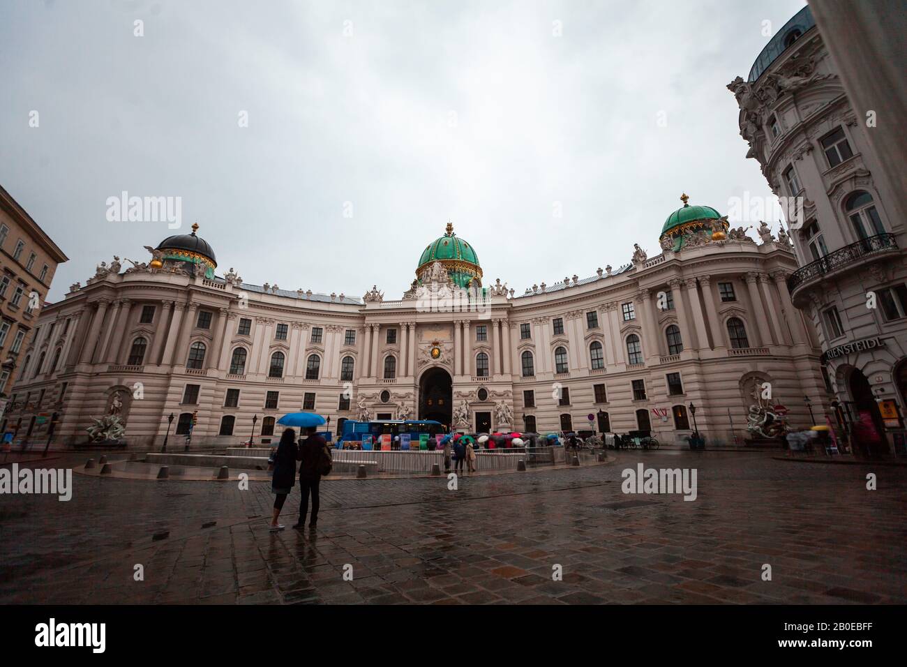 Vista sul Palazzo Hofburg Foto Stock