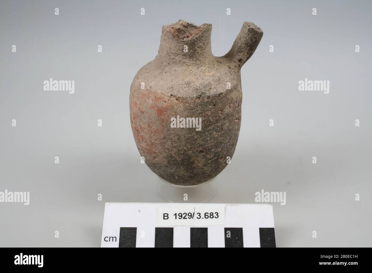Caraffa, terracotta, h: 11,5 cm, diam: 7 cm, br: 7,5 cm, Israele Foto Stock