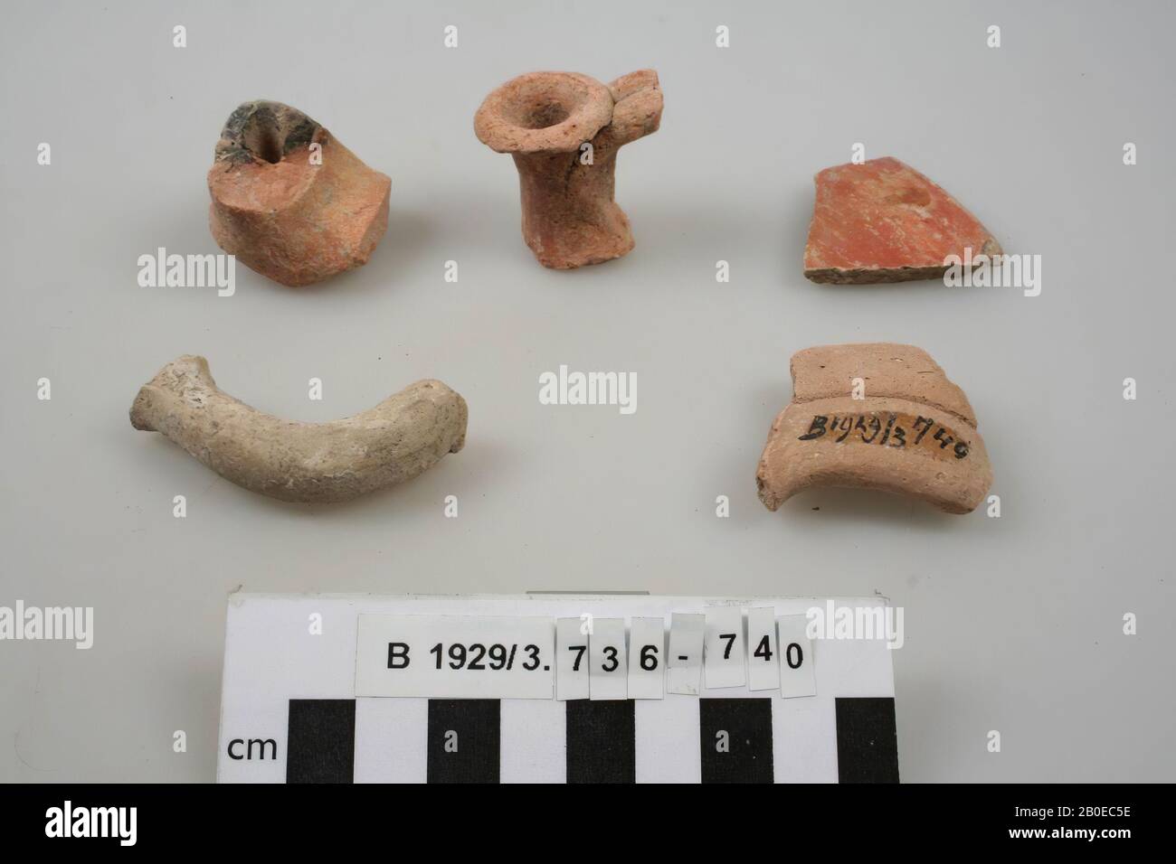 Shard, manico, ceramica, l: 3,5 cm, Israele Foto Stock