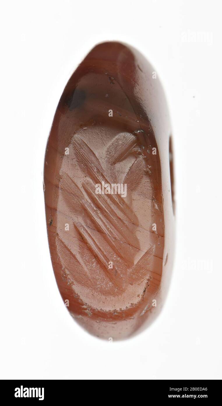 Francobollo, pietra, carnelia, ø 1,2 cm, Iran Foto Stock