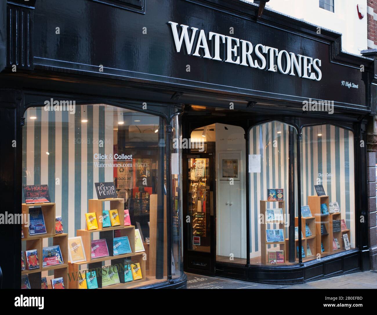 La libreria Waterstones a Winchester, Regno Unito Foto Stock
