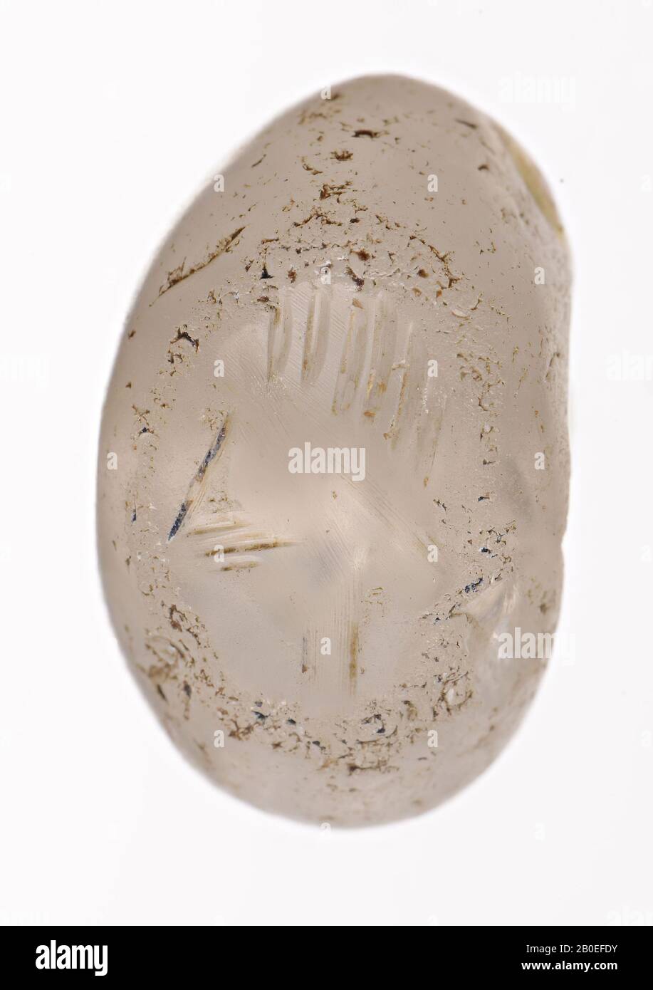 Sigillo, cristallo, ø 1,2 cm, Iran Foto Stock
