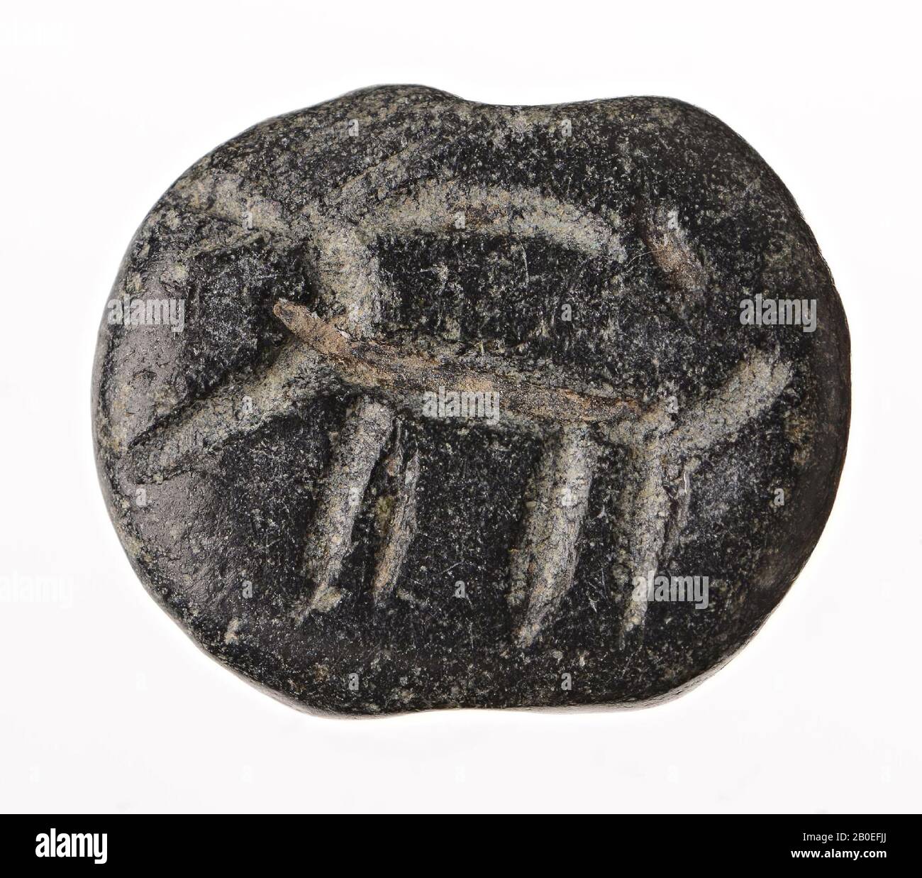 Francobollo, pietra, ø 2 cm, spessore 0,8 cm, Iran Foto Stock