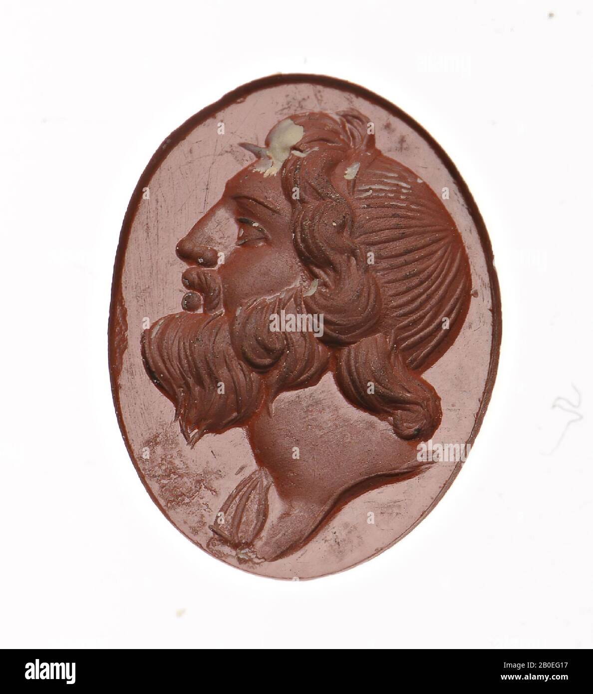 Antico Vicino Oriente, gemma, pietra, 0,3 cm, ø 1,1 cm, posizione, Iran Foto Stock