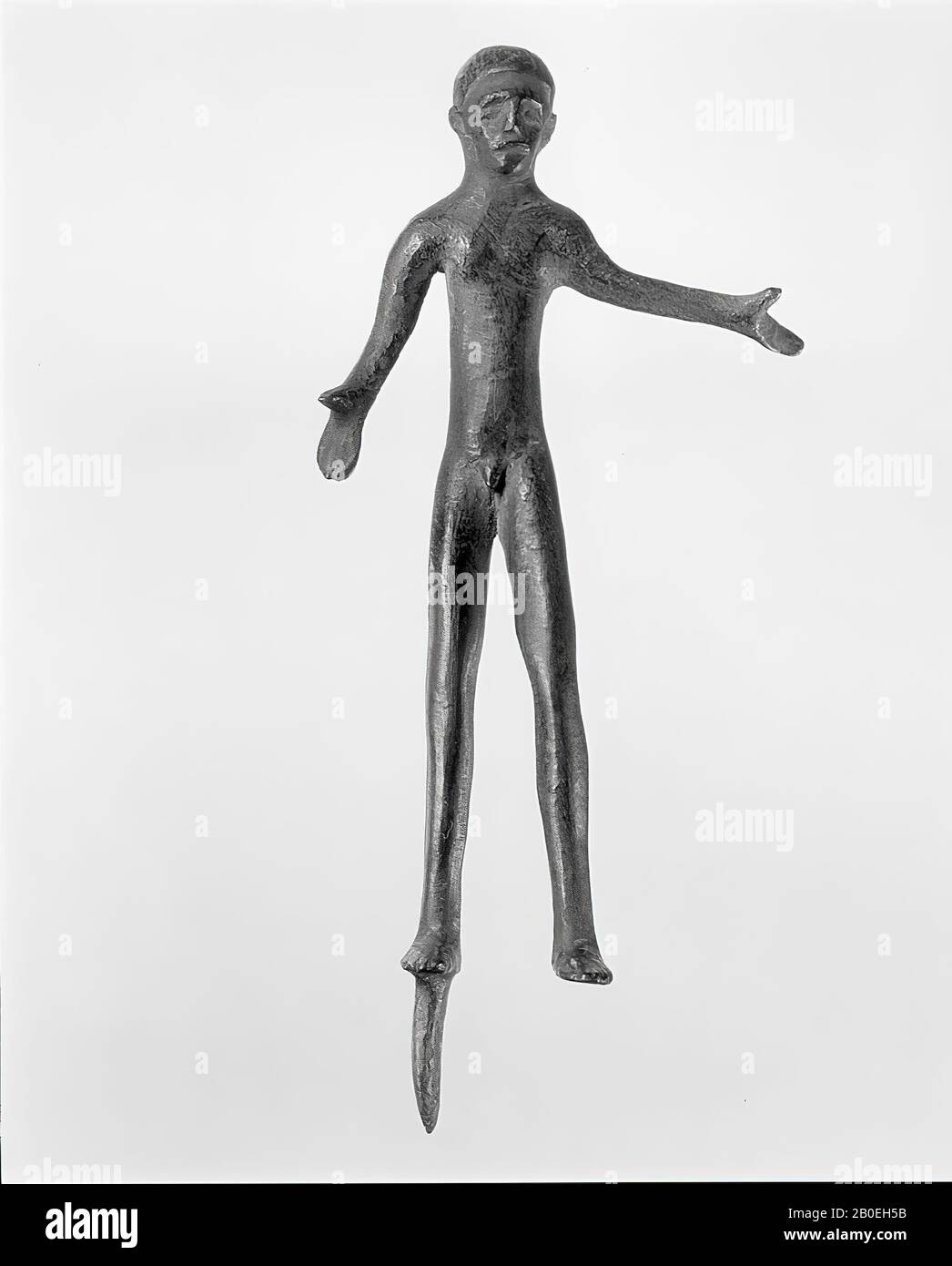 Antichità classica, statuetta, bronzo, 14,6 x 7 x 3 cm, posizione, Italia Foto Stock