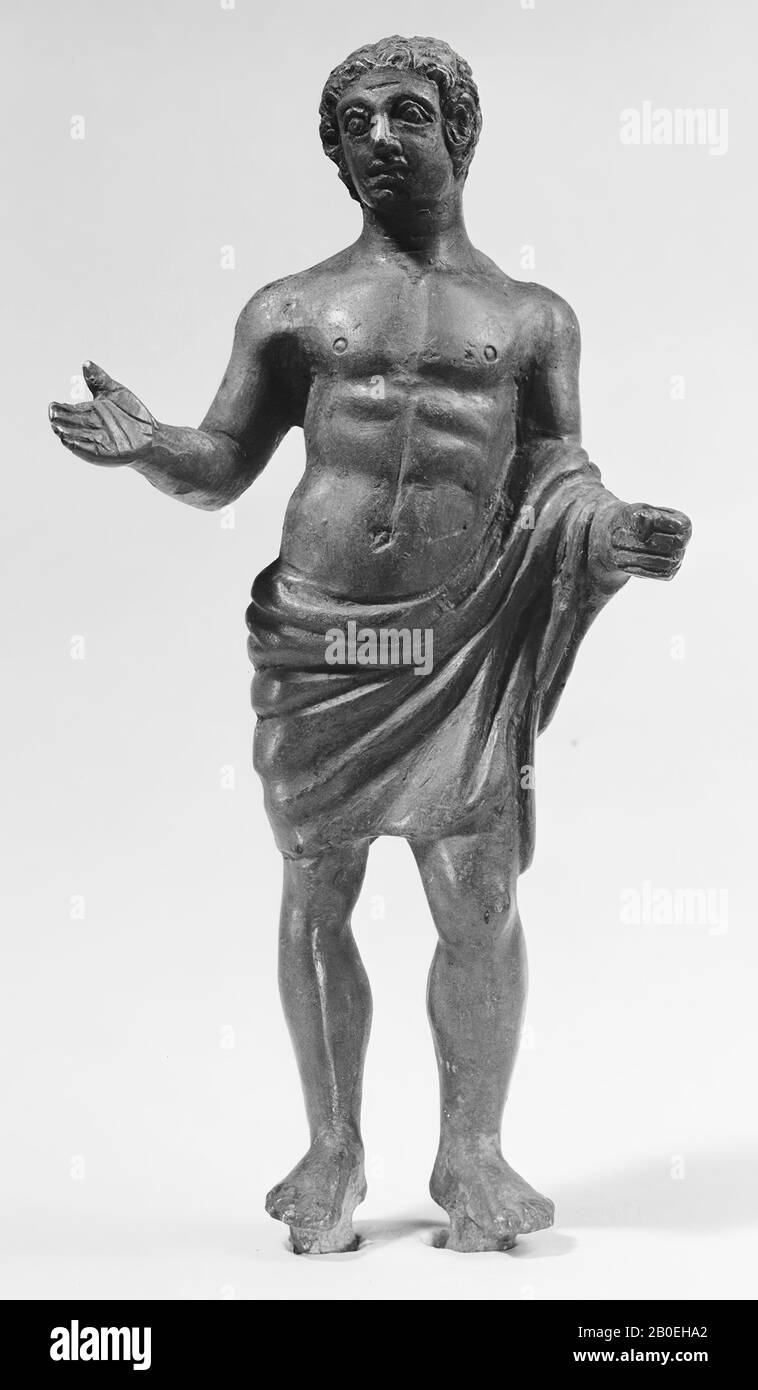 Antichità classica, statuetta, bronzo, 12,5 cm, Località, Italia Foto Stock