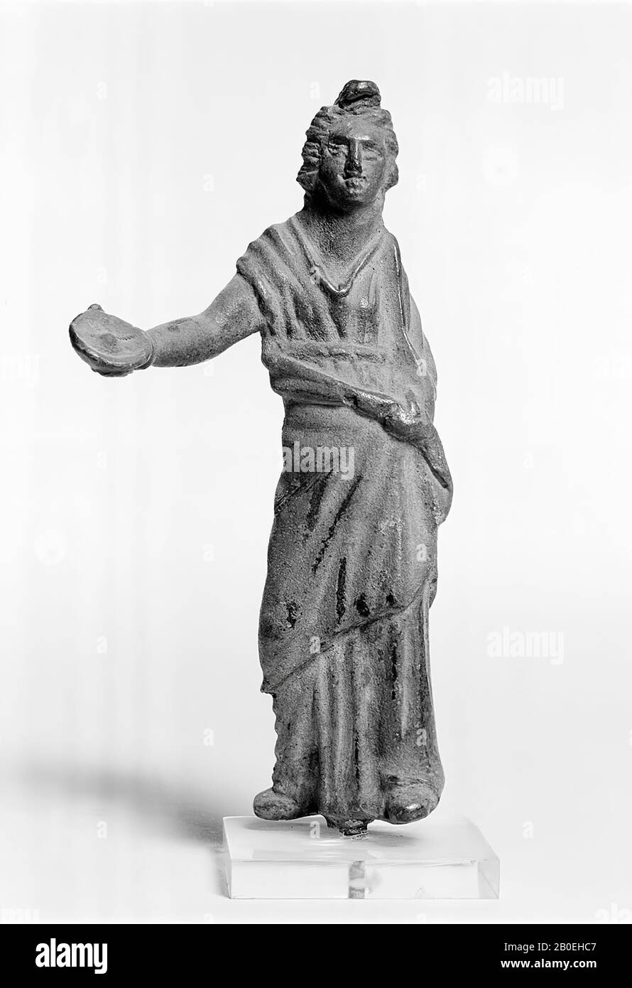 Figurine, bronzo, 11,5 cm, 600-100 a.C., Italia, Italia Foto Stock