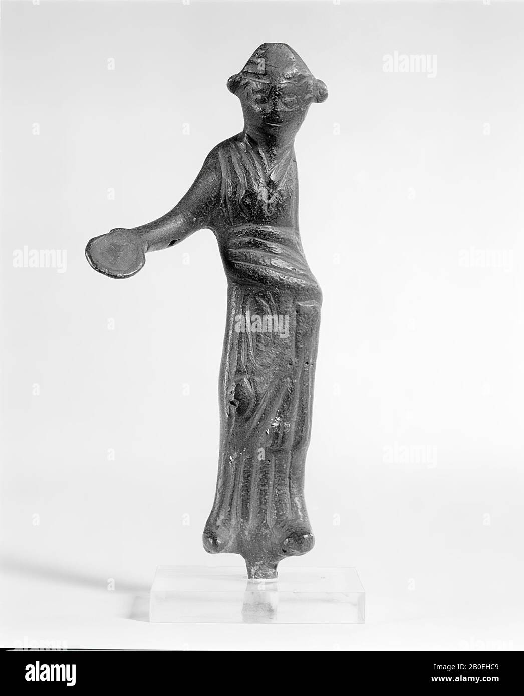 Antichità classica, statuetta, bronzo, 10,7 x 4,5 x 2 cm, posizione, Italia Foto Stock