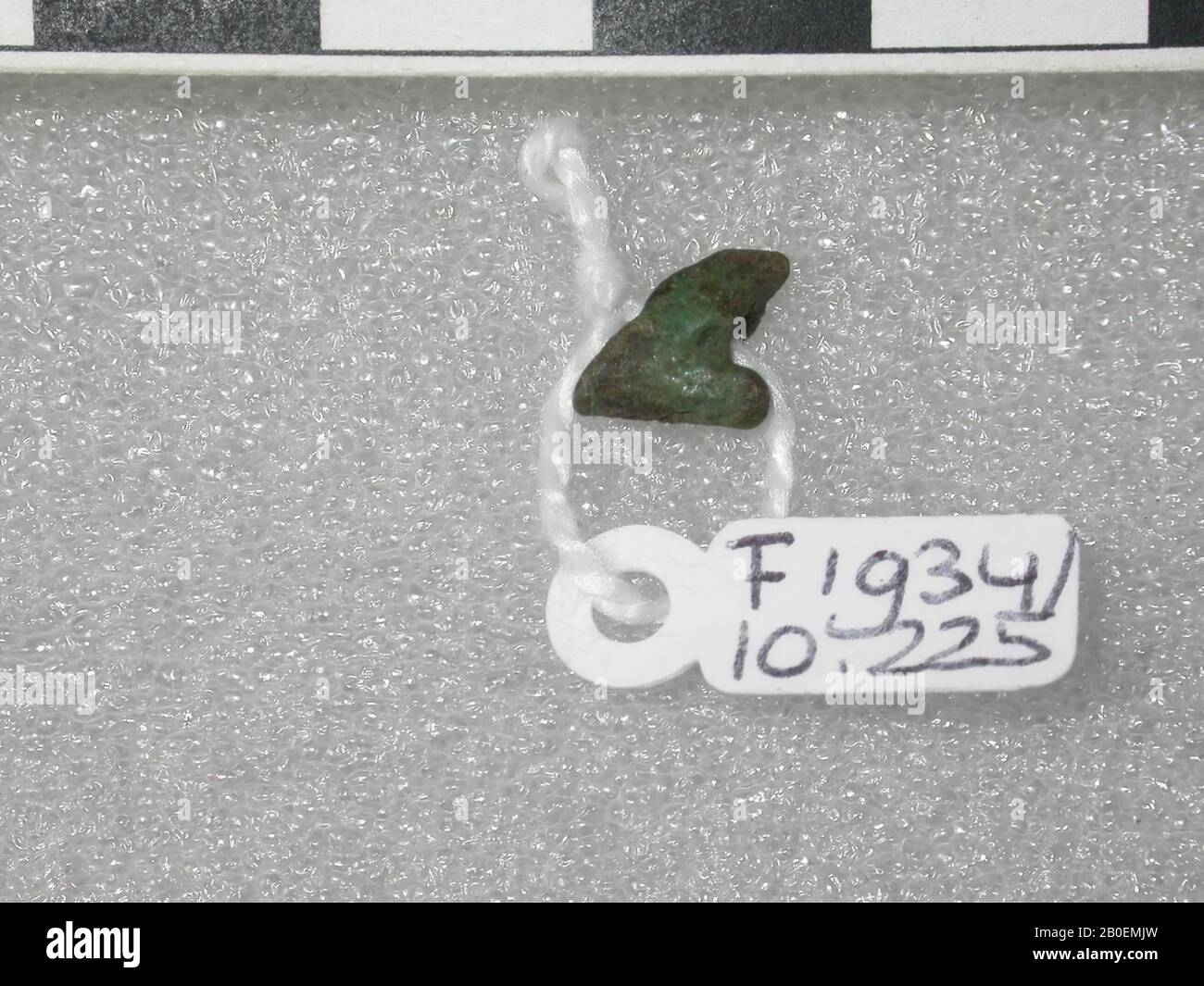 Falco, amuleto, animale, faience, altezza: 0,6 cm, Egitto Foto Stock