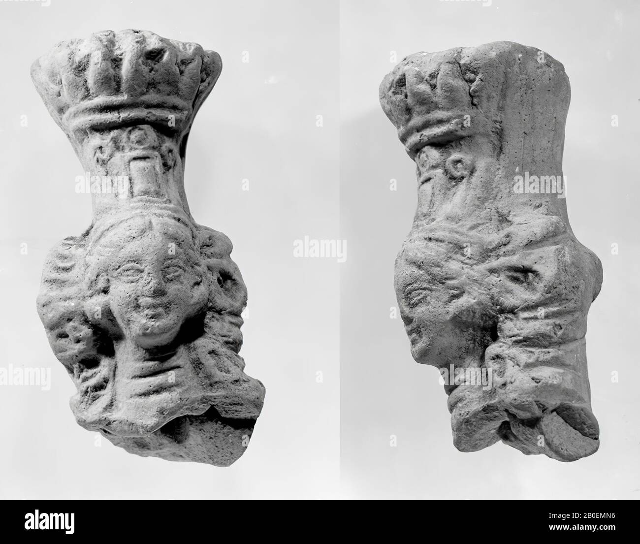 Figurina, frammento, testa, terracotta, terracotta, 6 cm, romano 25 Foto Stock