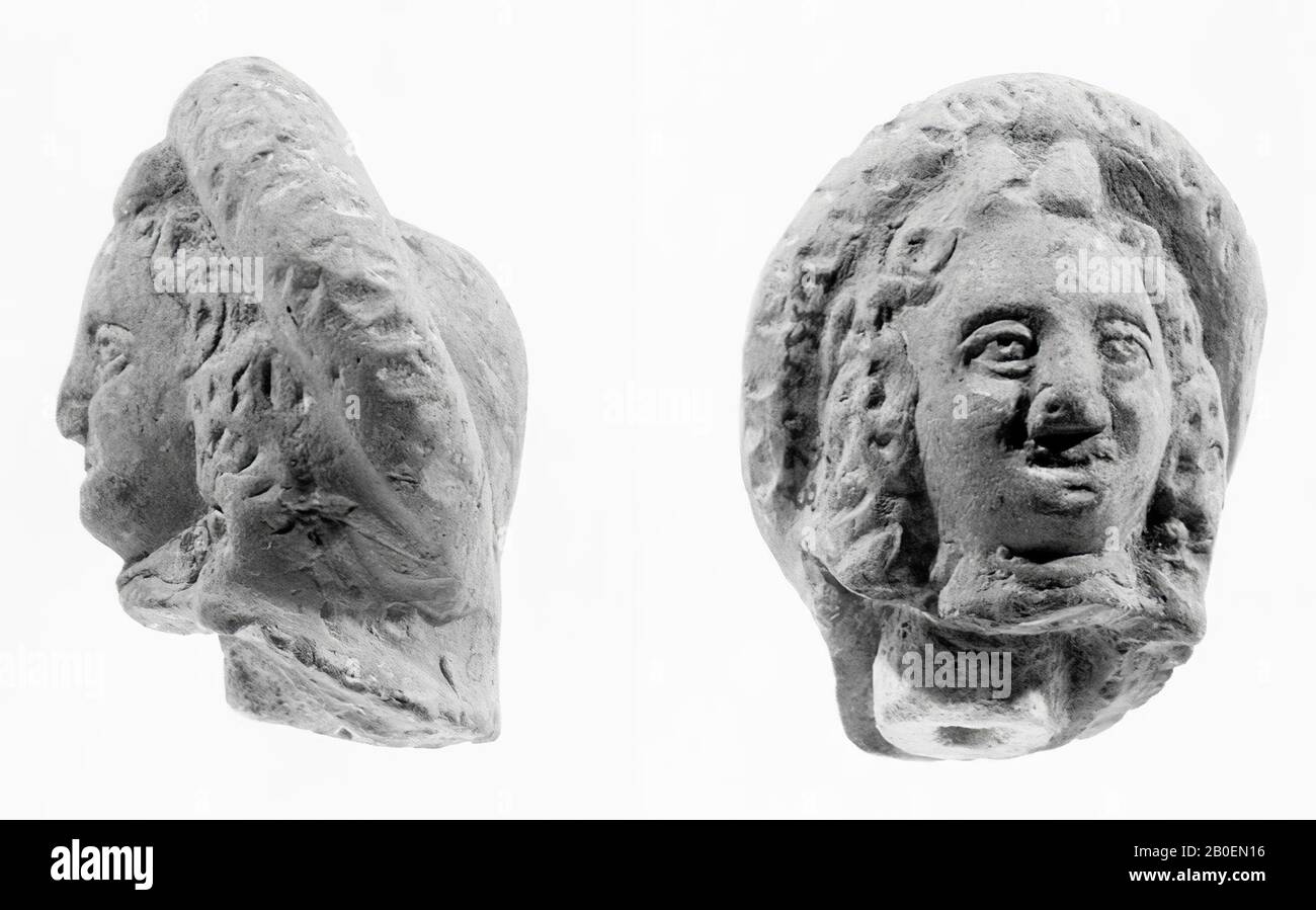Figurina, frammento, testa, terracotta, terracotta, 4 cm, romano 0 Foto Stock
