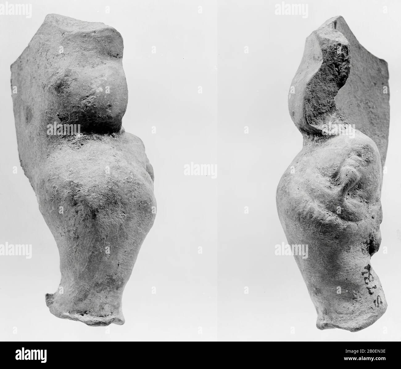 Figurina, frammento, ceramica, terracotta, 5,9 cm, romana, età imperiale, Nero 54 Foto Stock