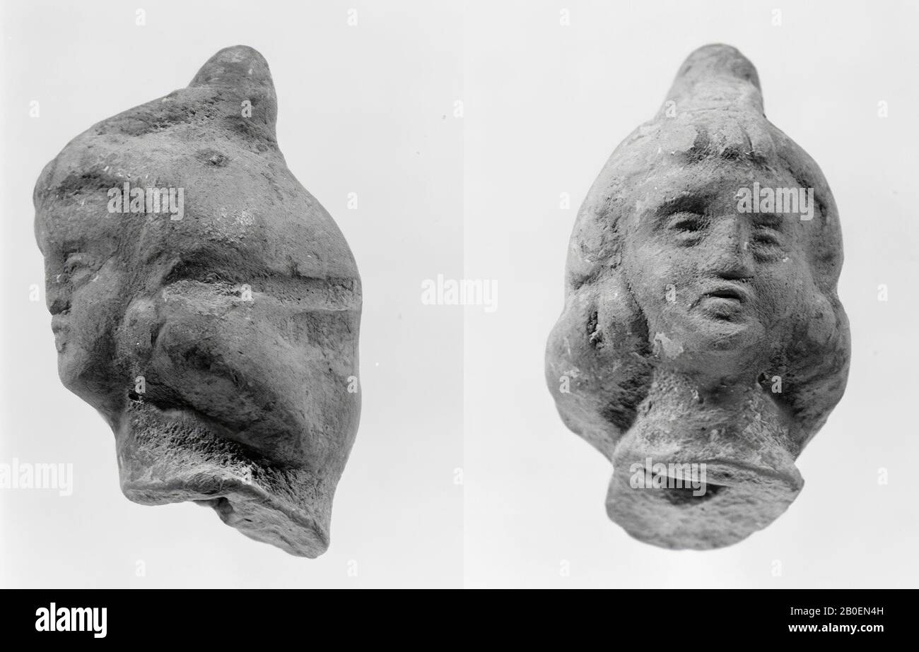 figurina, frammento, testa, terracotta, terracotta, 4 cm, ellenistica -100 Foto Stock