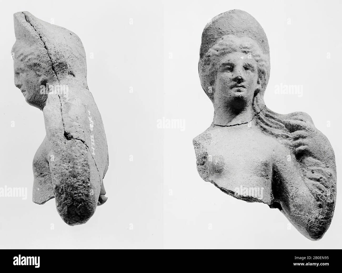 Figurina, frammento, terracotta, 8,4 cm, romana 100 Foto Stock