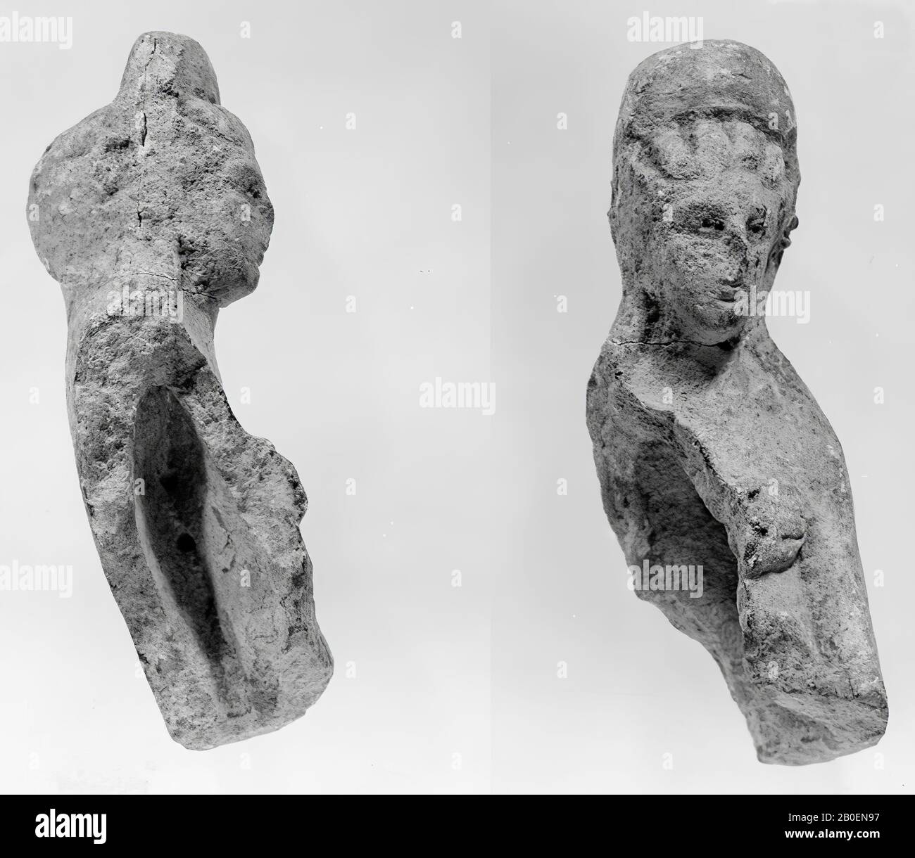 Figurina, frammento, terracotta, 7,6 cm, romana 100 Foto Stock