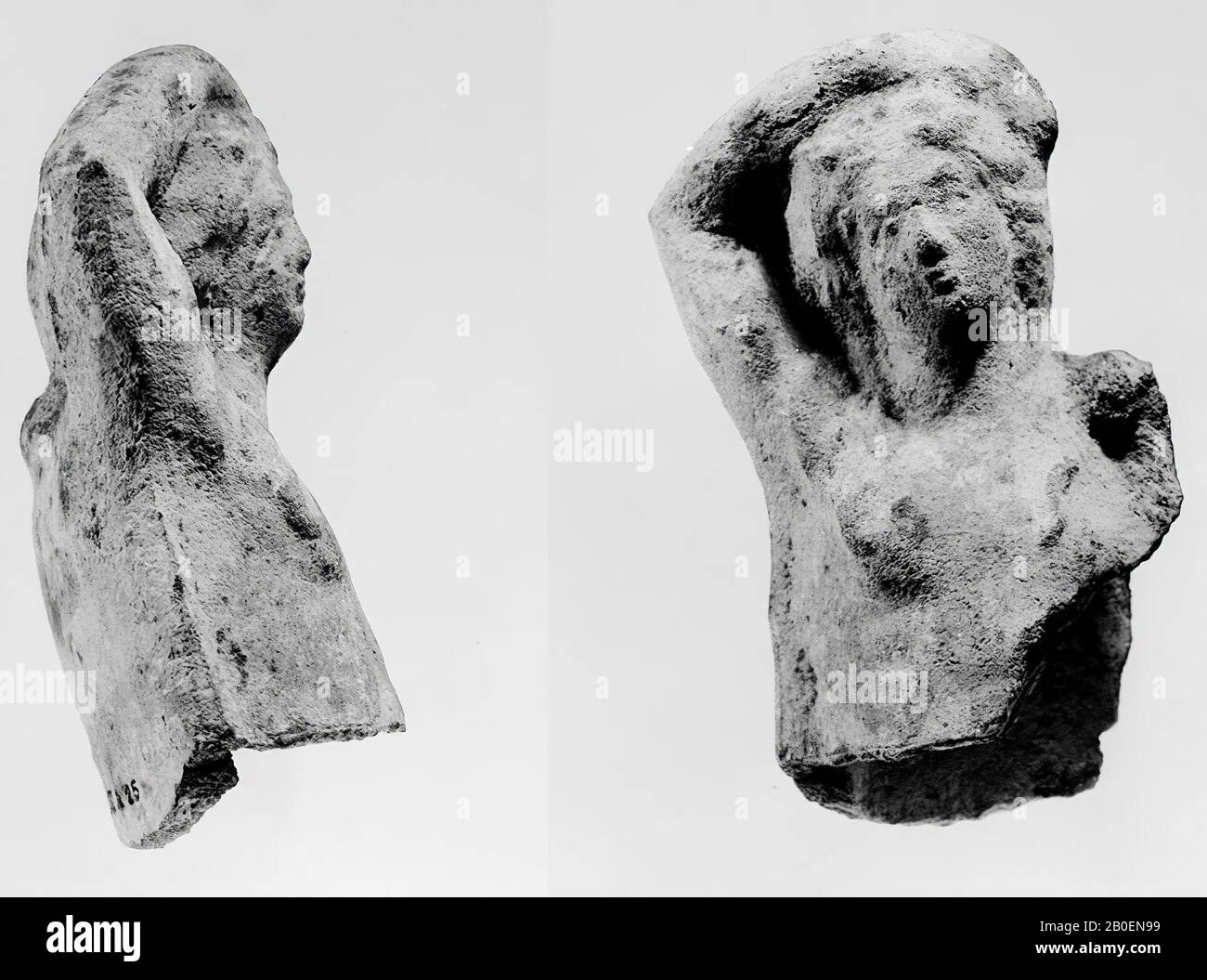 Figurina, frammento, terracotta, terracotta, 9,2 cm, romana 100 Foto Stock