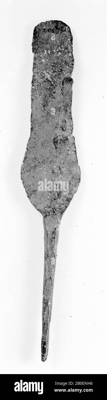 Spatola, bronzo, 2 x 10,7 cm, epoca romana, Italia Foto Stock