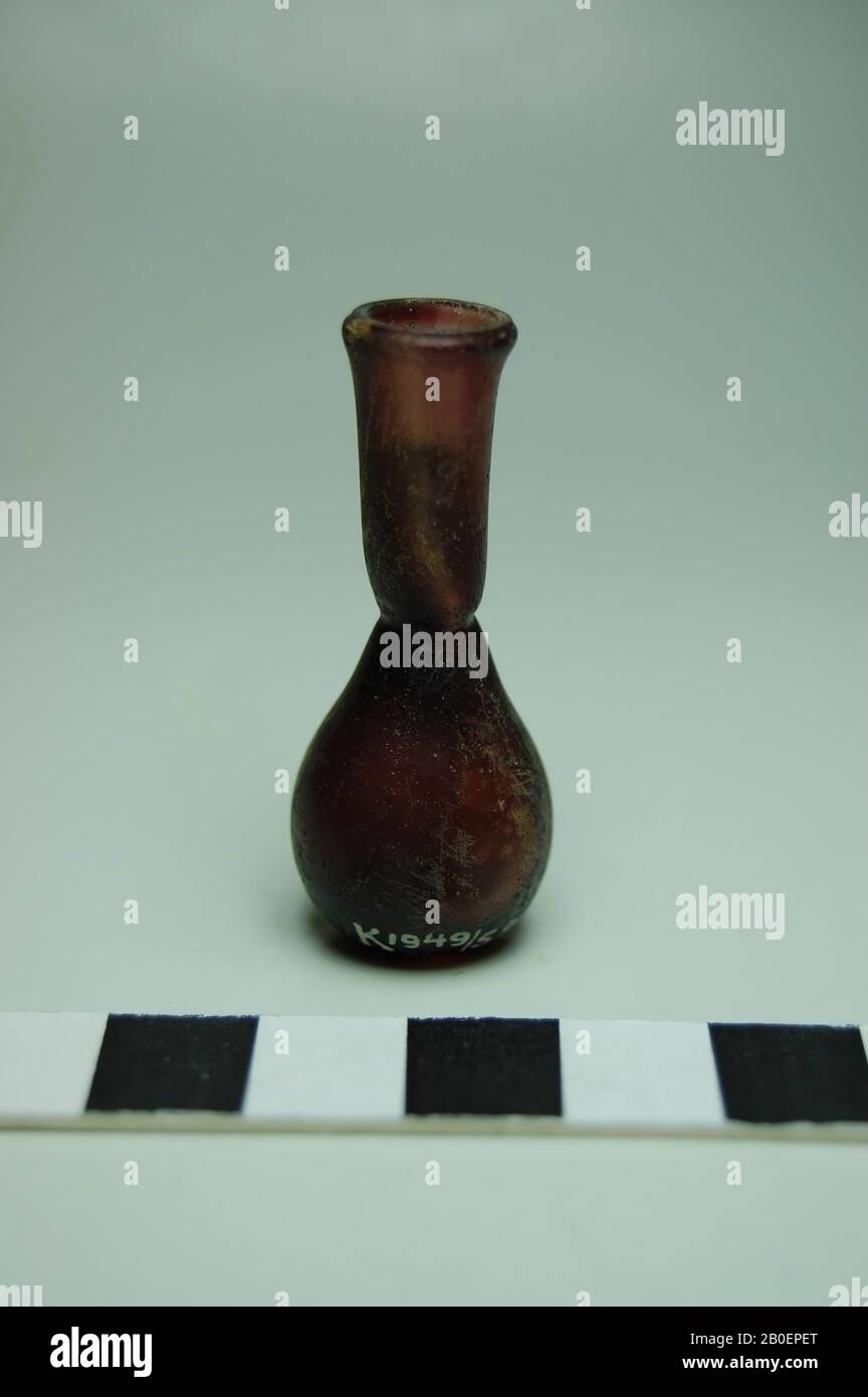 Antichità classica, balsamarium, vetro, 4,5 cm Foto Stock